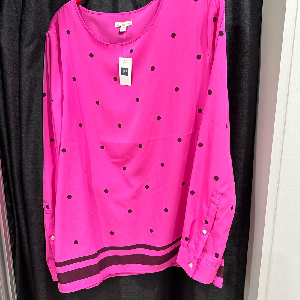 NWT Gap pullover silk blouse